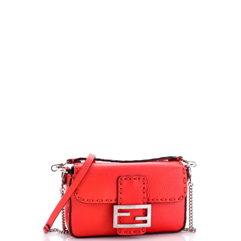 Fendi Selleria Baguette Nm Bag Leather