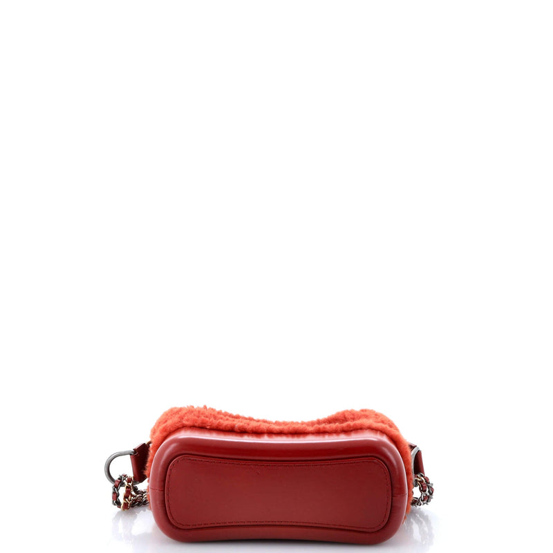 Chanel Gabrielle Hobo Shearling And