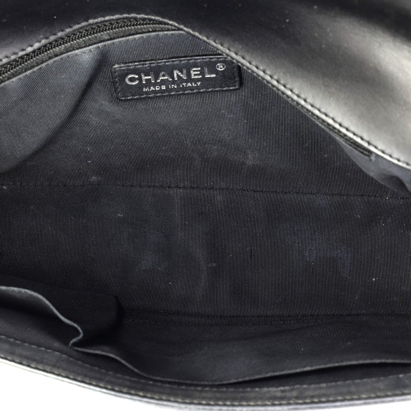 Chanel Boy Flap Bag Chevron Patent New