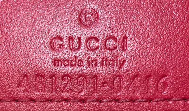 Gucci Cherries Wallet On Chain Gg Coated