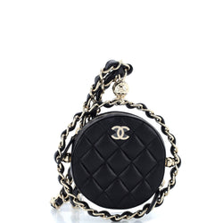 Chanel Frame Chain Around Round Clutch