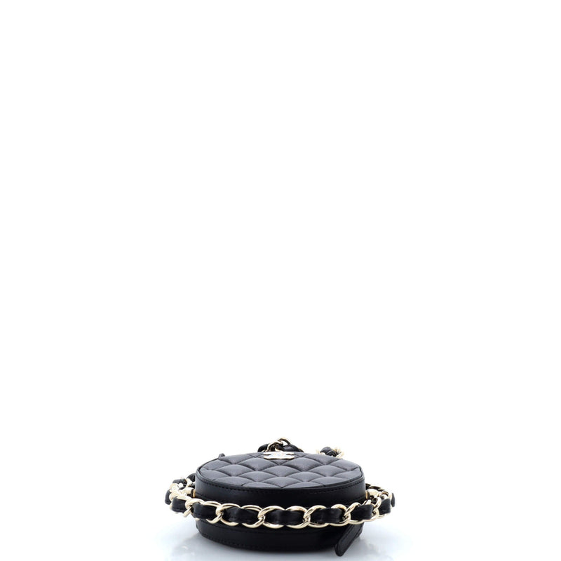Chanel Frame Chain Around Round Clutch