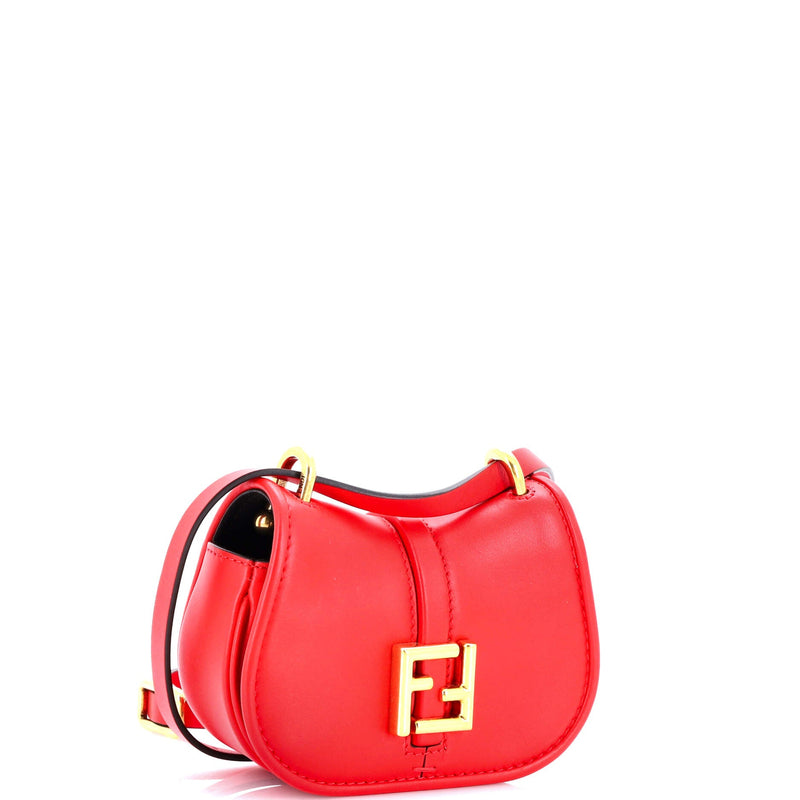 Fendi C'Mon Shoulder Bag Leather Nano