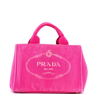Prada Canapa Tote Canvas Mini