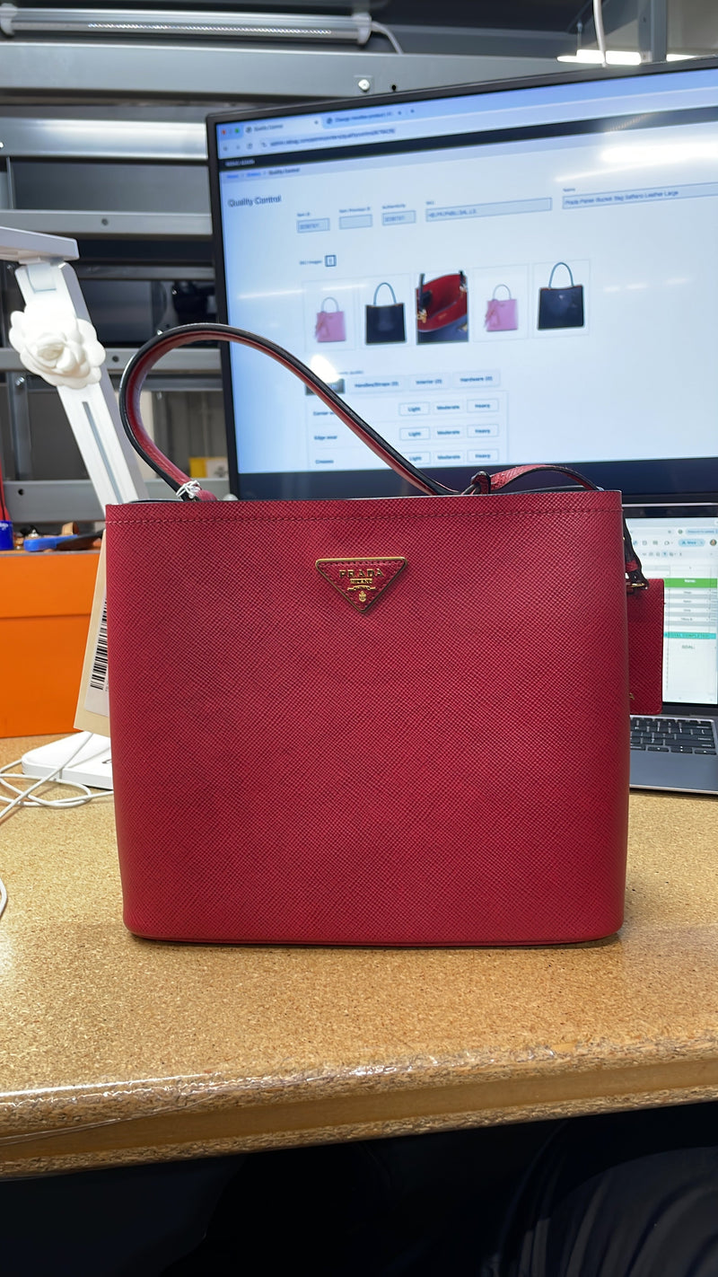 Prada Panier Bucket Bag Saffiano Leather