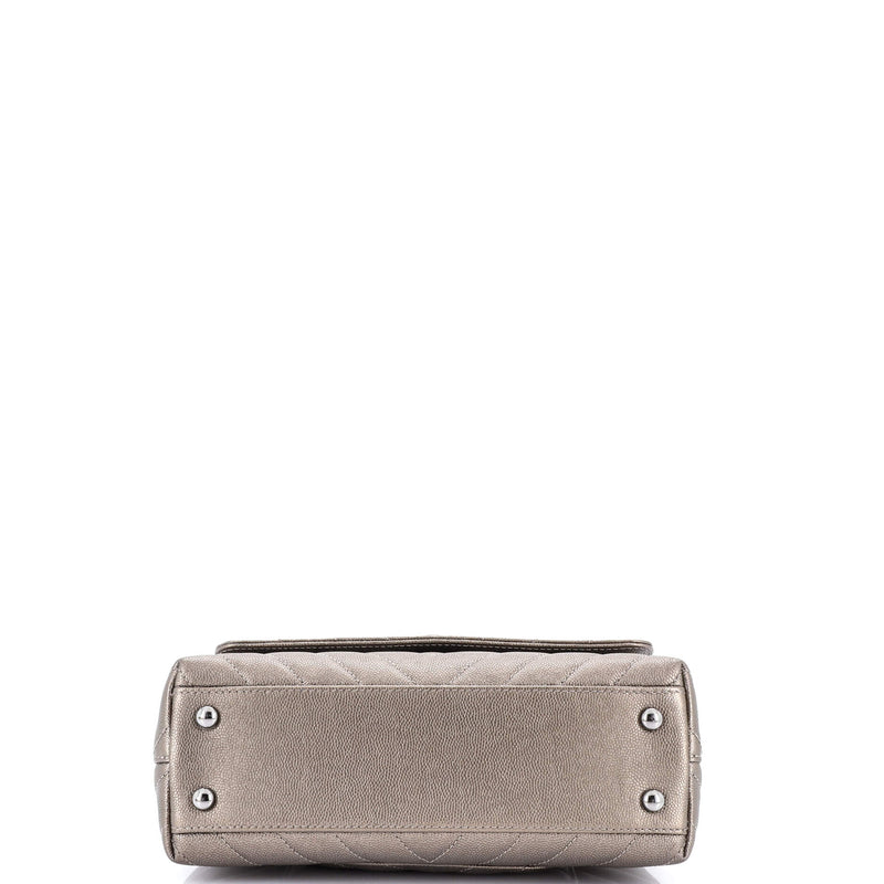Chanel Coco Top Handle Bag Chevron