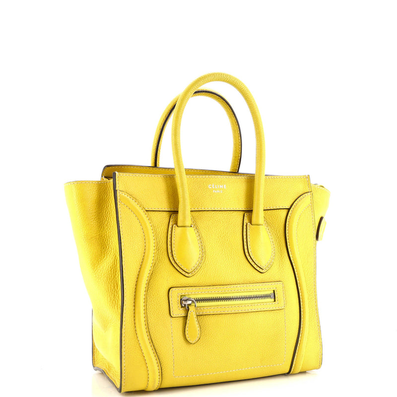 Celine Luggage Bag Grainy Leather Micro