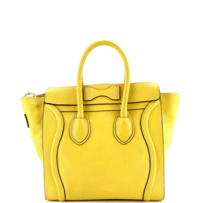 Celine Luggage Bag Grainy Leather Micro