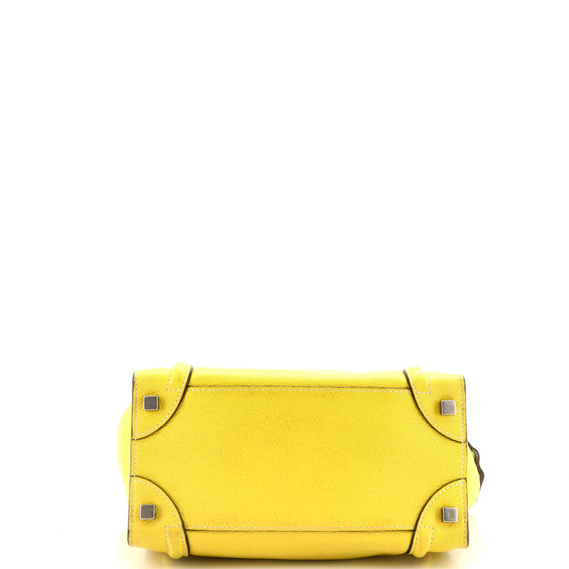 Celine Luggage Bag Grainy Leather Micro