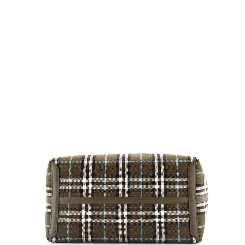 Burberry London Tote Check Canvas Medium