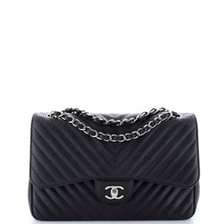 Chanel Classic Double Flap Bag Chevron