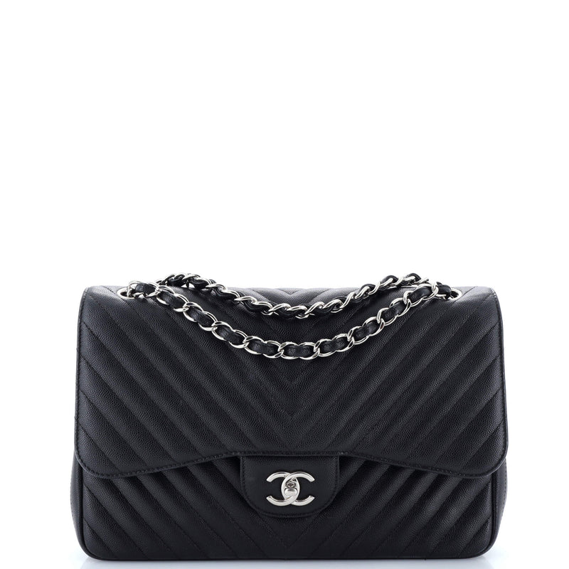 Chanel Classic Double Flap Bag Chevron