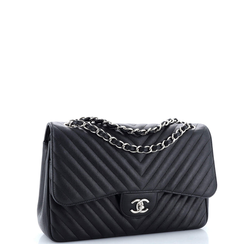 Chanel Classic Double Flap Bag Chevron