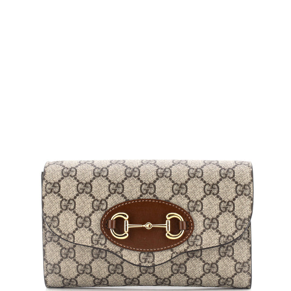 Gucci Horsebit Curved Flap Shoulder Bag