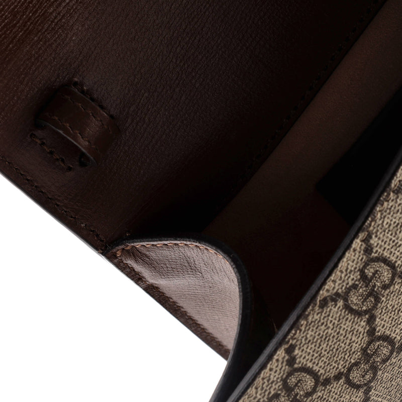 Gucci Horsebit Curved Flap Shoulder Bag