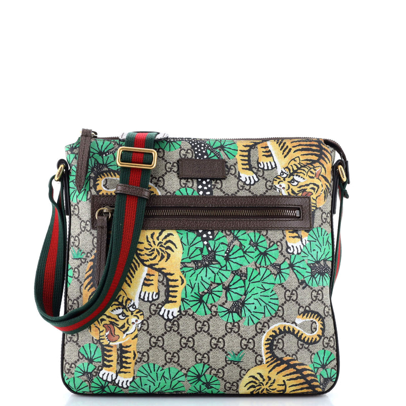 Gucci Front Zip Messenger Bengal Print