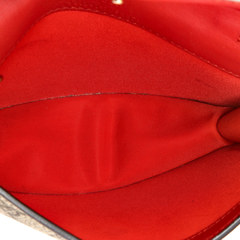 Gucci Cherries Wallet On Chain Gg Coated