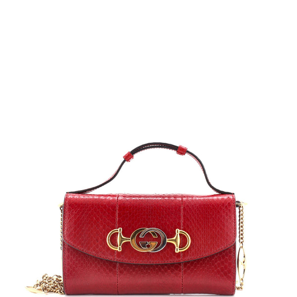 Gucci Zumi Shoulder Bag Python Mini