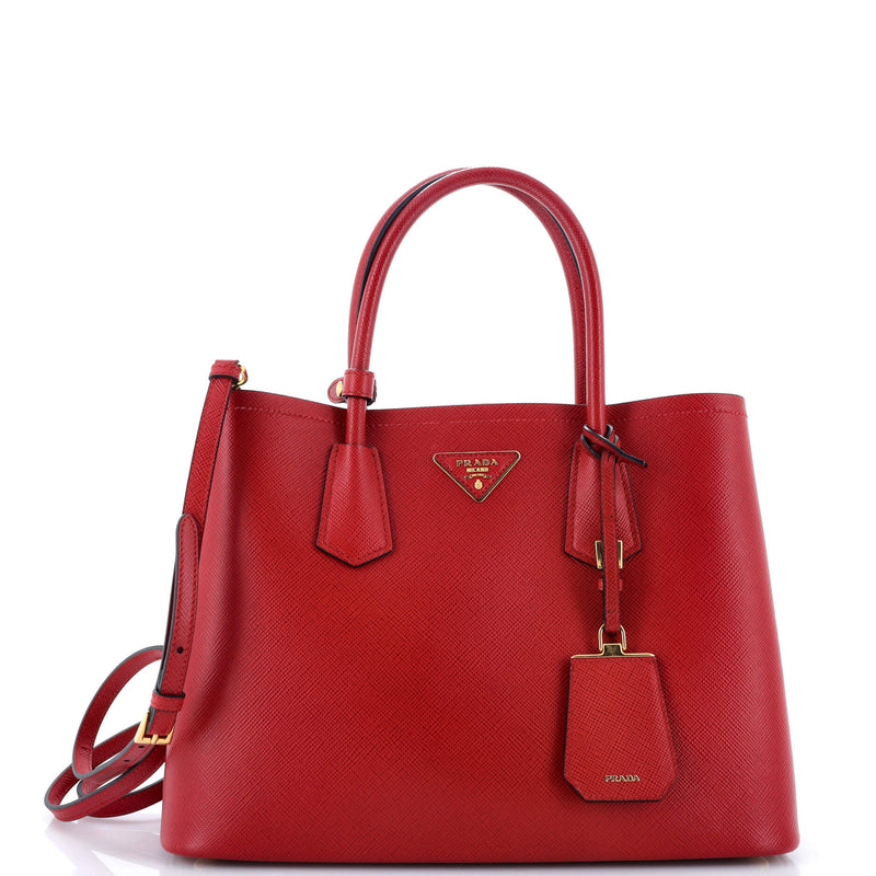 Prada Cuir Double Tote Saffiano Leather