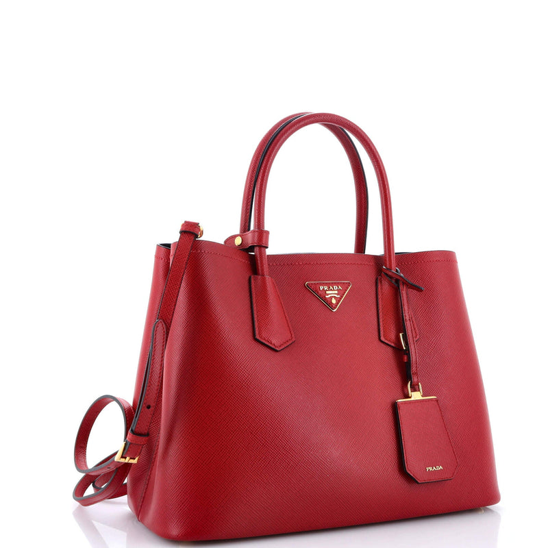 Prada Cuir Double Tote Saffiano Leather