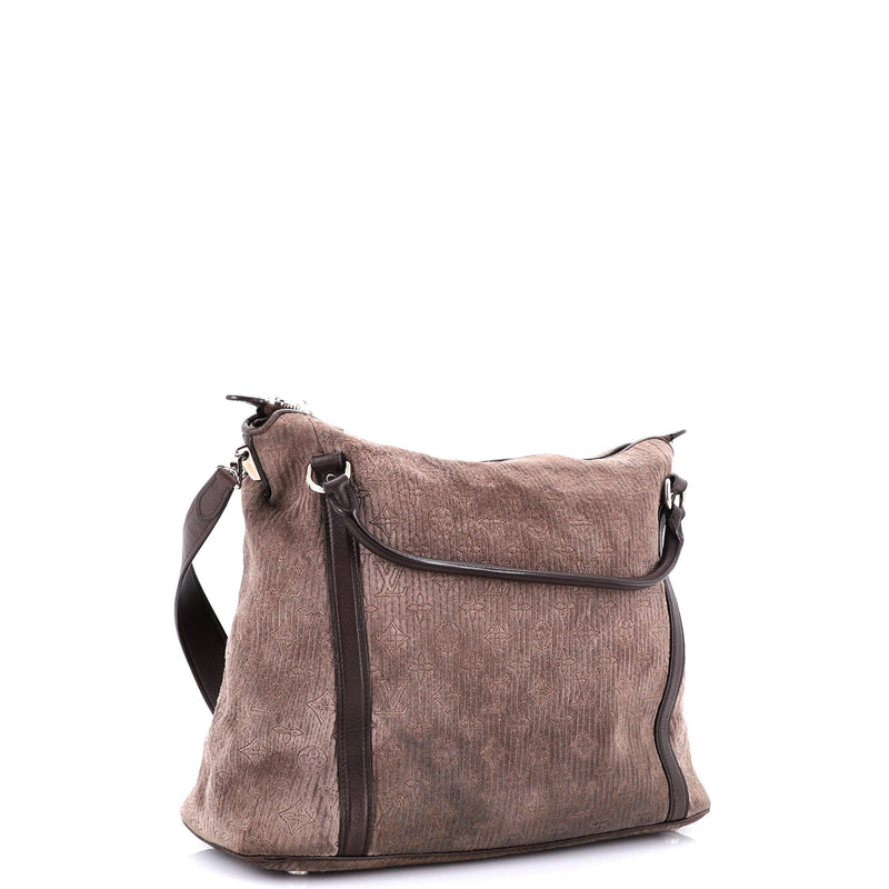 Louis Vuitton Antheia Ixia Handbag Suede