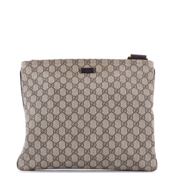 Gucci Zip Top Messenger Bag Gg Coated