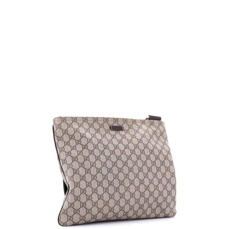 Gucci Zip Top Messenger Bag Gg Coated