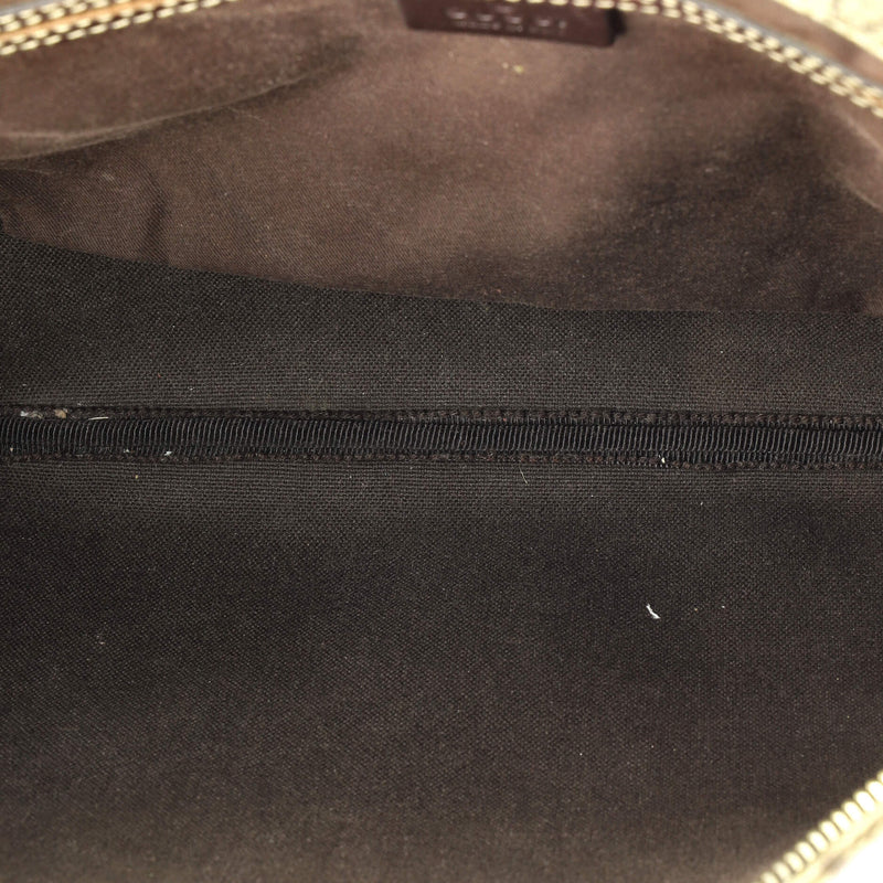 Gucci Zip Top Messenger Bag Gg Coated