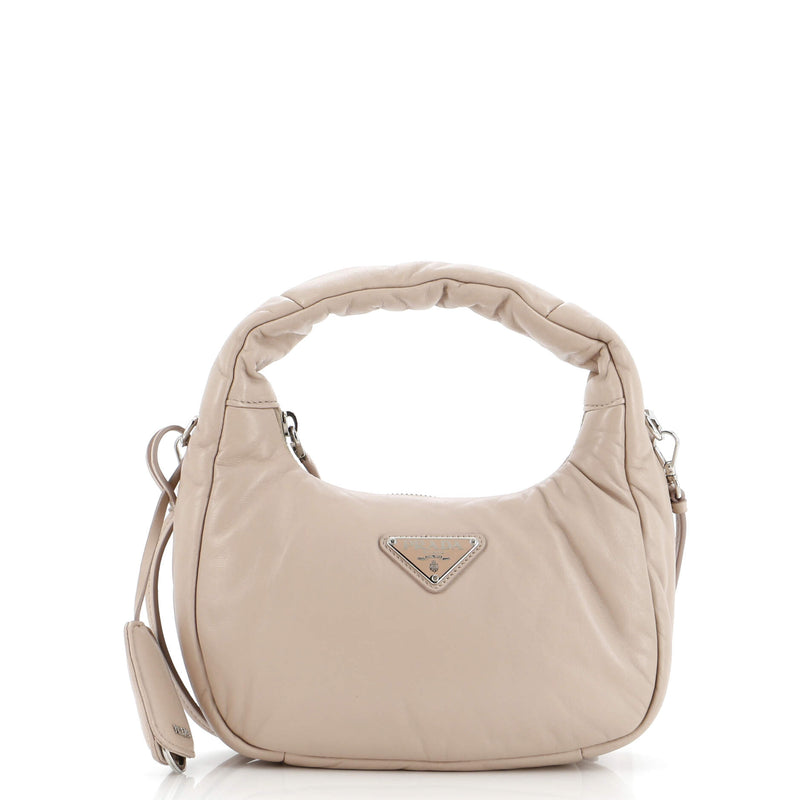 Prada Padded Hobo Leather Mini