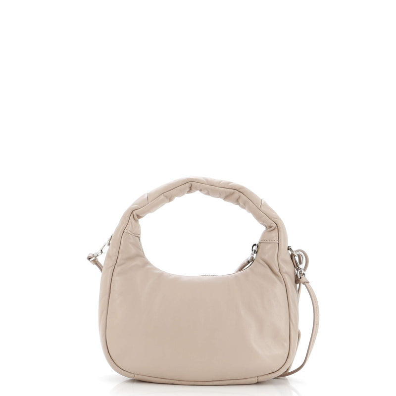 Prada Padded Hobo Leather Mini
