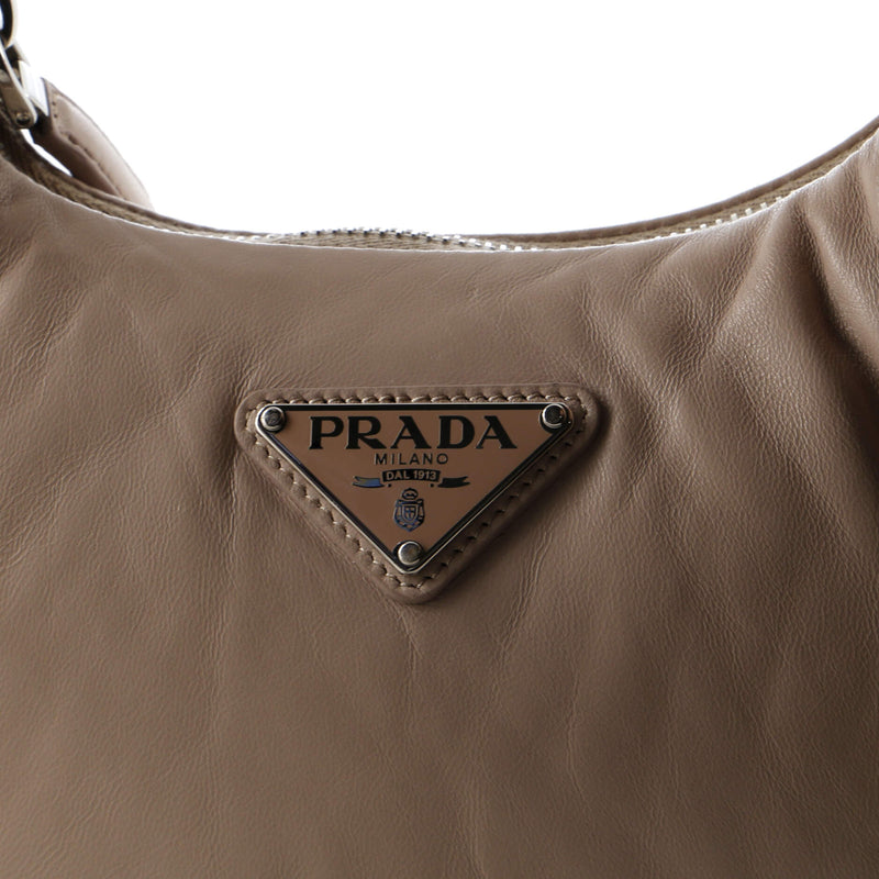 Prada Padded Hobo Leather Mini