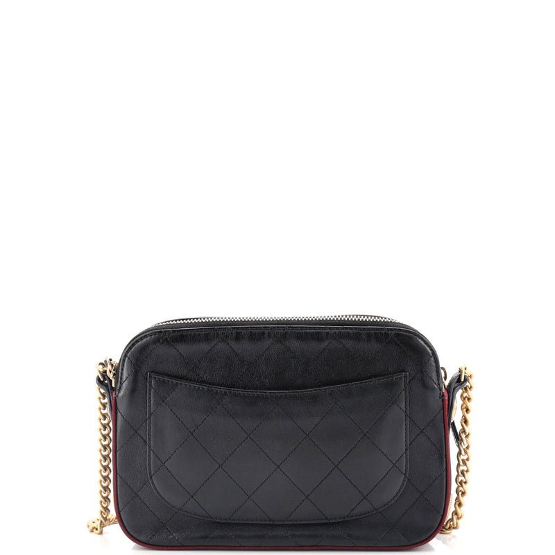 Chanel Button Up Camera Case Quilted