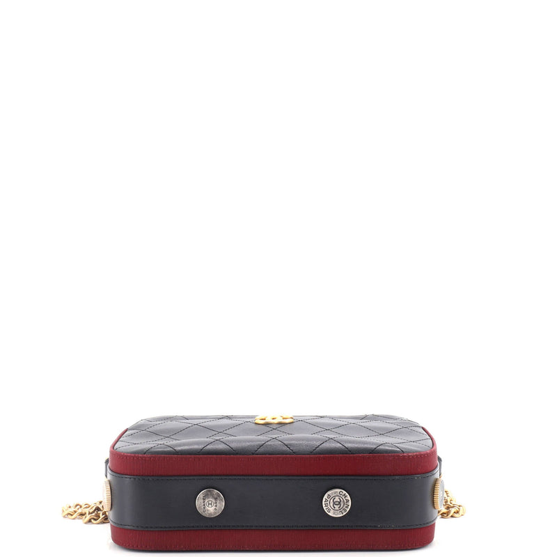 Chanel Button Up Camera Case Quilted
