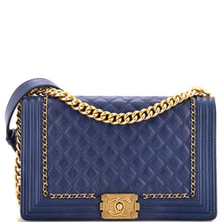 Chanel Jacket Boy Flap Bag Quilted Aged