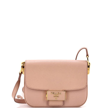 Prada Embleme Flap Bag Saffiano Leather