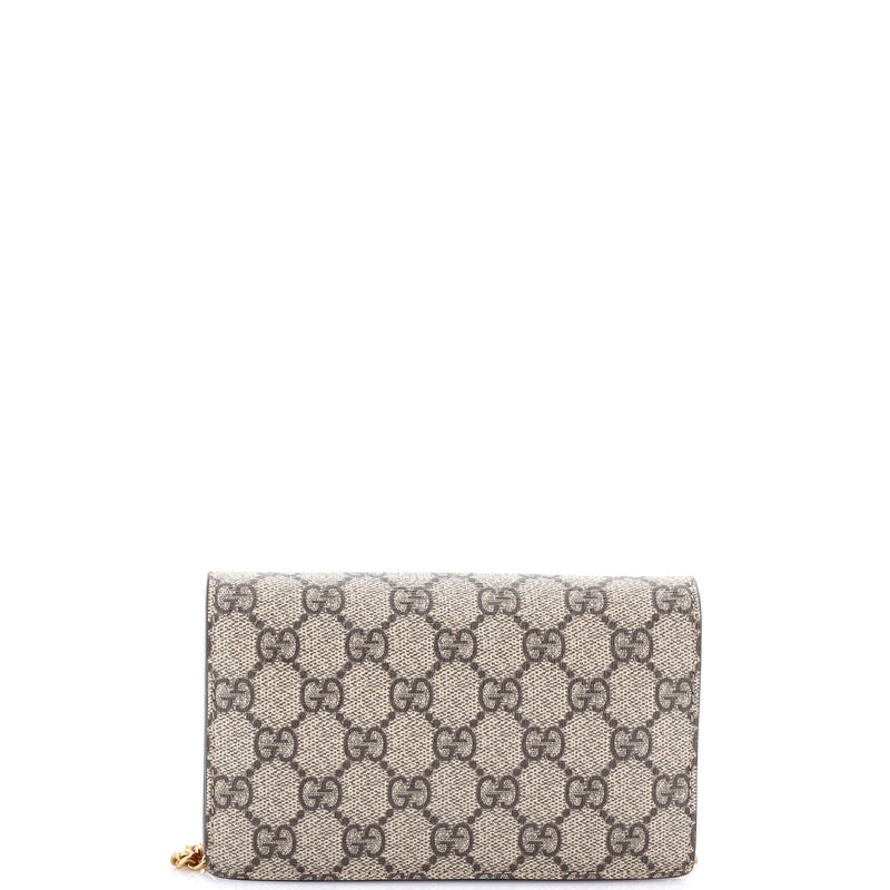 Gucci Cherries Wallet On Chain Gg Coated