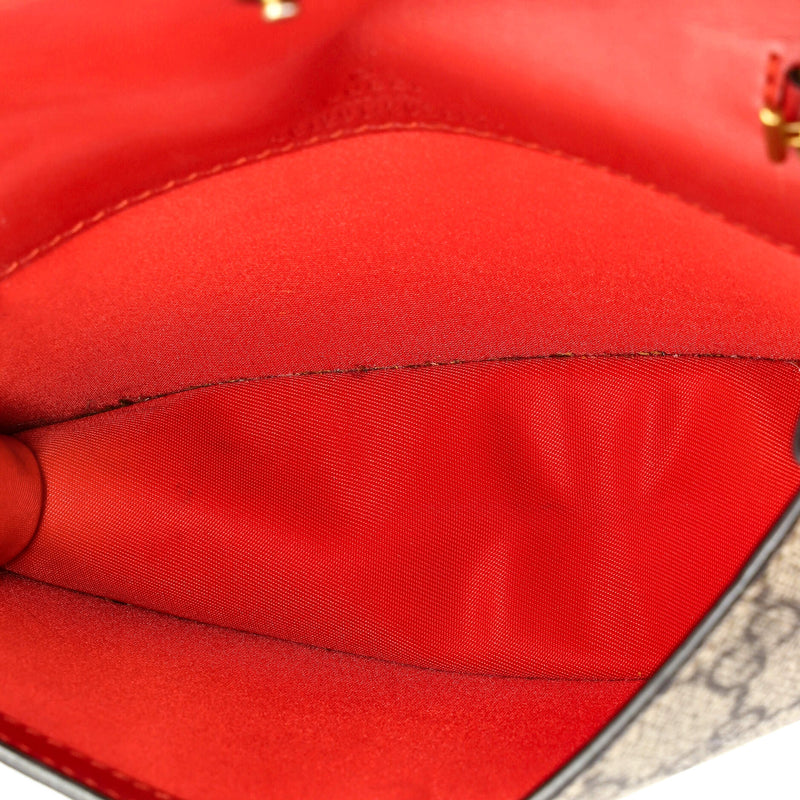 Gucci Cherries Wallet On Chain Gg Coated
