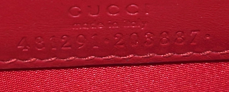 Gucci Cherries Wallet On Chain Gg Coated
