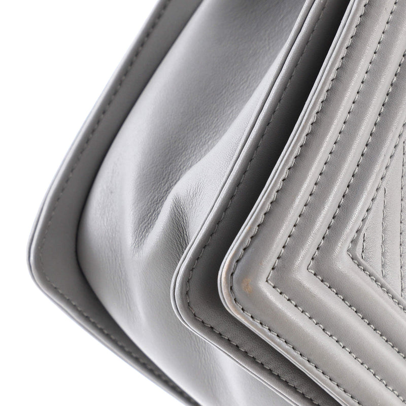 Chanel Boy Flap Bag Chevron Wrinkled