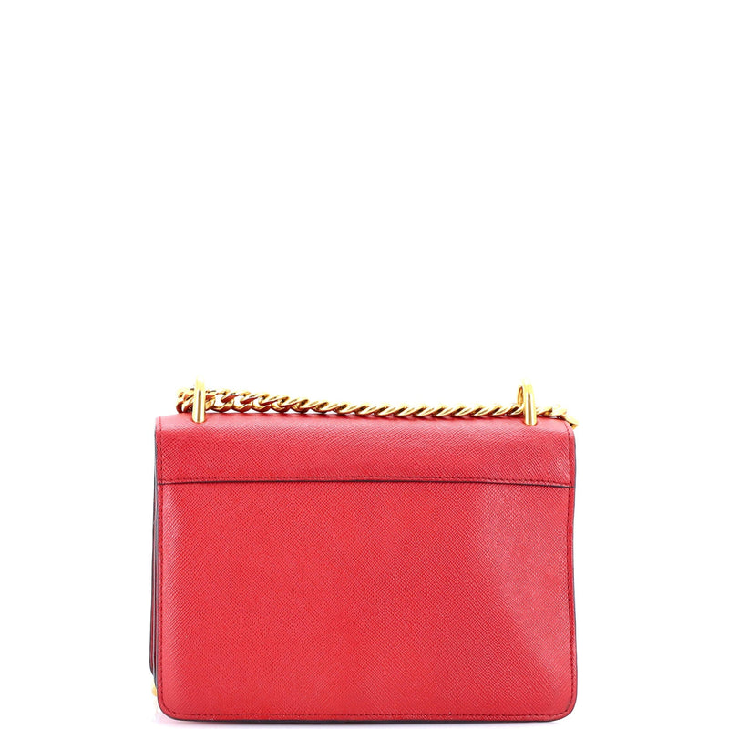 Prada Chain Flap Crossbody Bag Saffiano