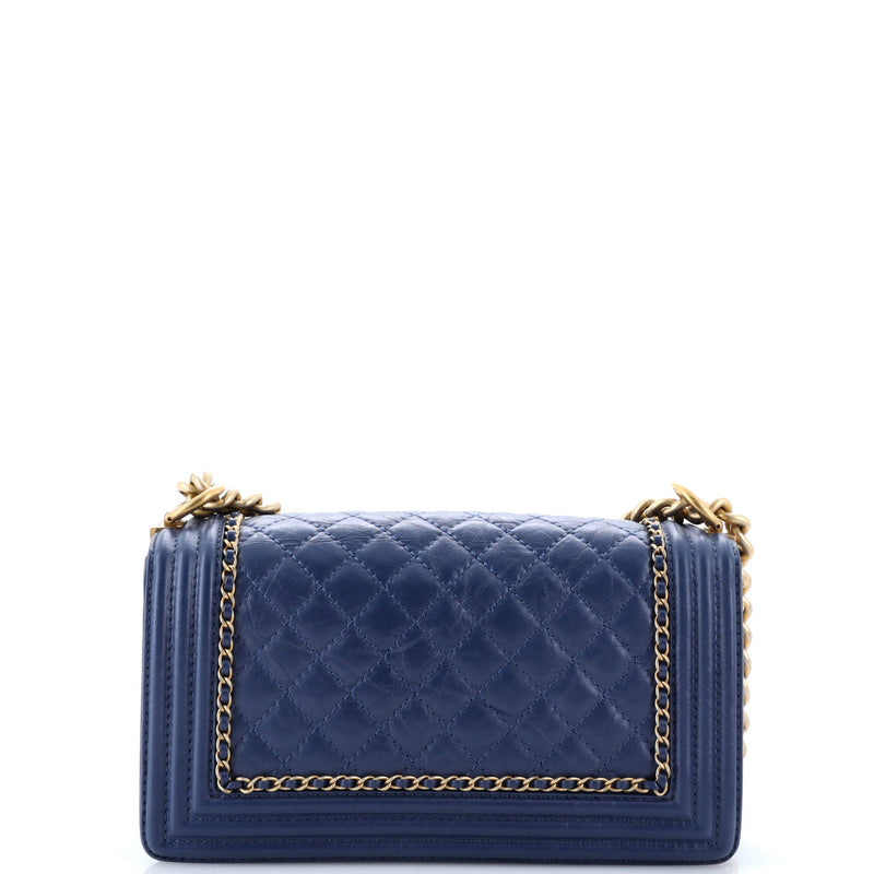 Chanel Jacket Boy Flap Bag Quilted Aged