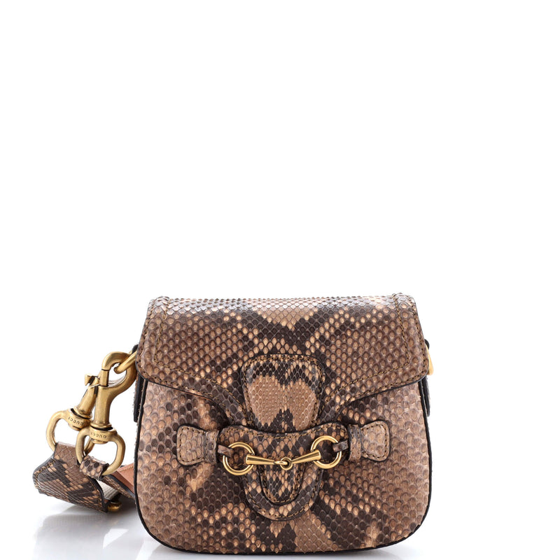 Gucci Lady Web Shoulder Bag Python