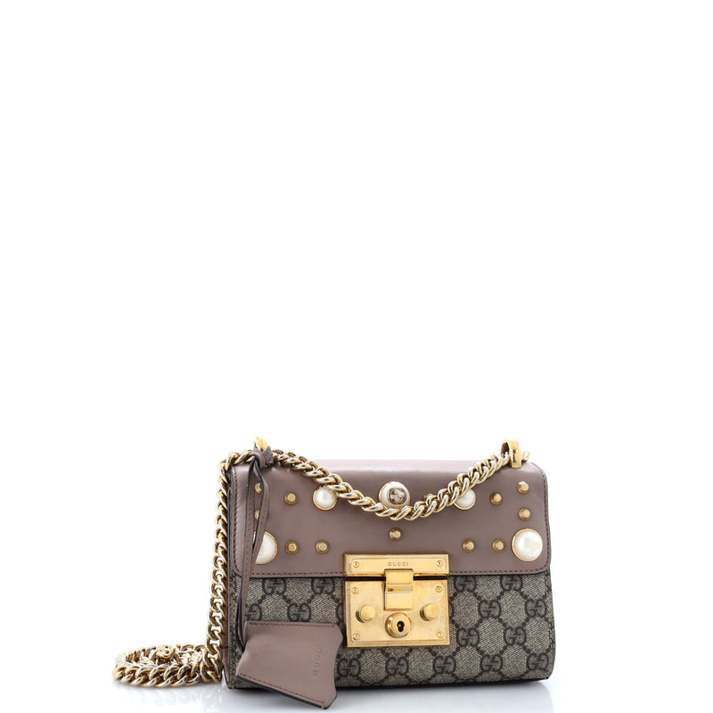 Gucci Pearly Padlock Shoulder Bag Gg