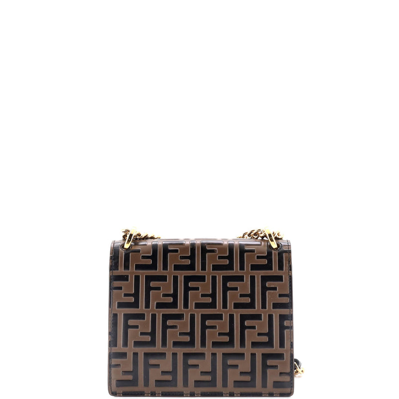 Fendi Kan U Shoulder Bag Zucca Embossed