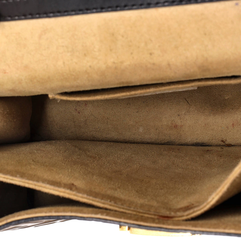 Fendi Kan U Shoulder Bag Zucca Embossed