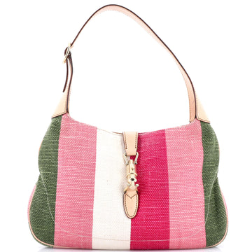 Gucci Jackie Hobo Straw With Leather