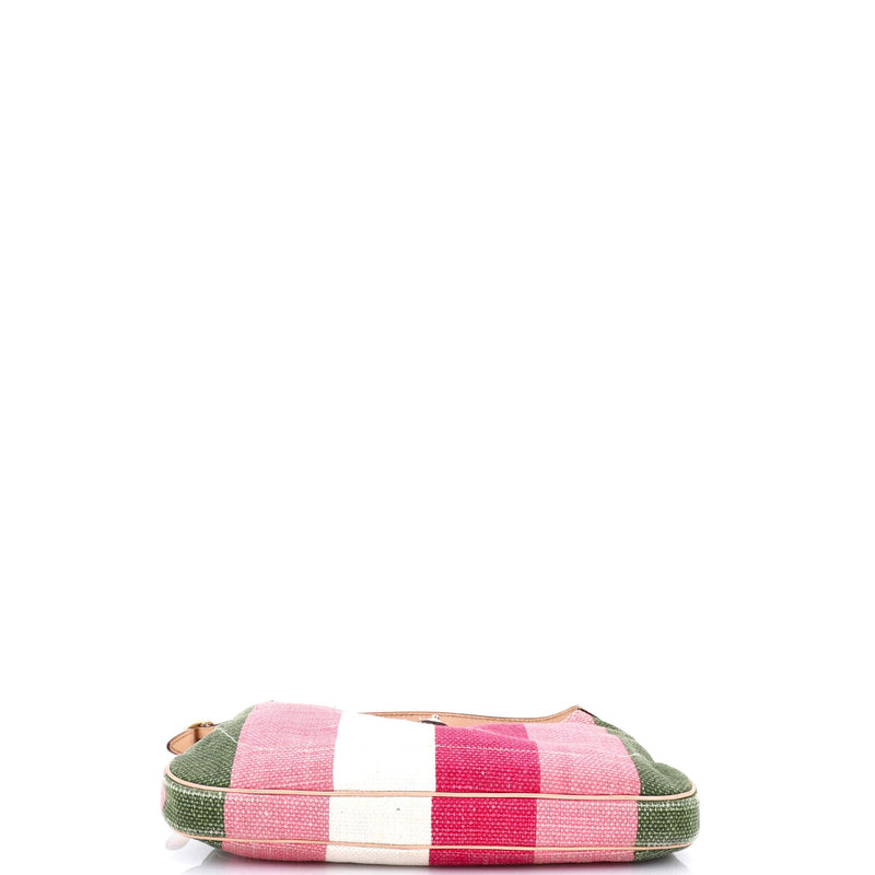 Gucci Jackie Hobo Straw With Leather