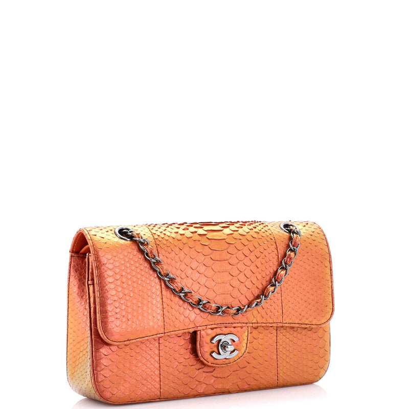 Chanel Classic Double Flap Bag Python