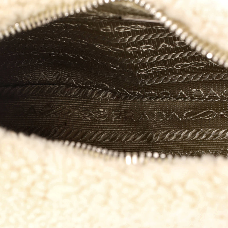 Prada Re-Edition Hobo Shearling Mini