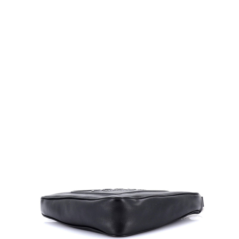 Prada Triangle Logo Wristlet Pouch